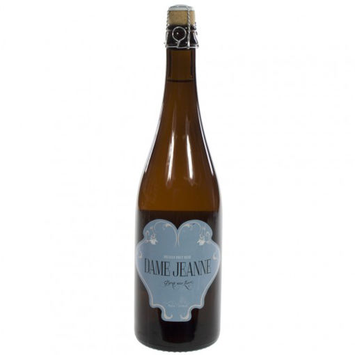 Afbeeldingen van DAME JEANNE BRUT SUR LIE (CHAMPAGNEBIER) 75 CL FLES